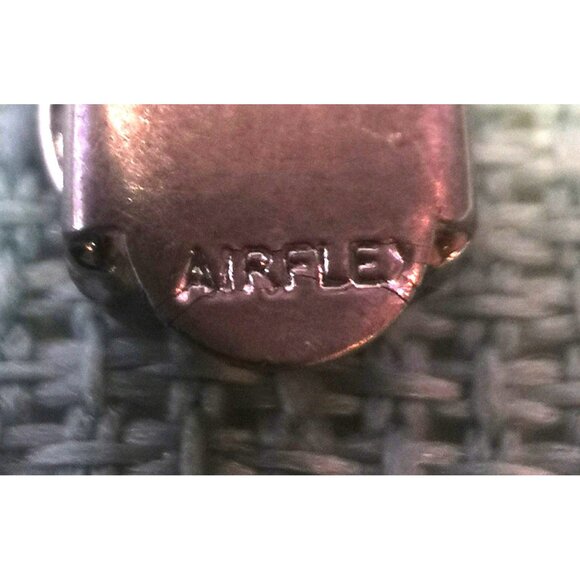 Vintage Sterling Silver Heart Link Bracelet by Airflex 1950s Jewelry 7.5" 13g - Picture 7 of 10